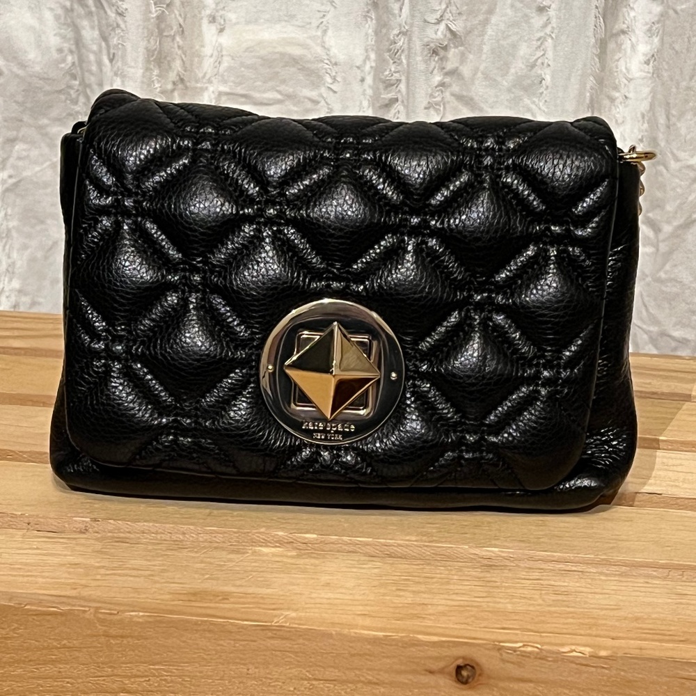Kate Spade Black Leather Crossbody handbag